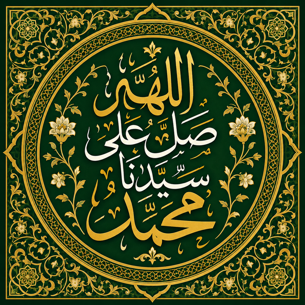 لوحة اللهم صلِّ على سيدنا محمد