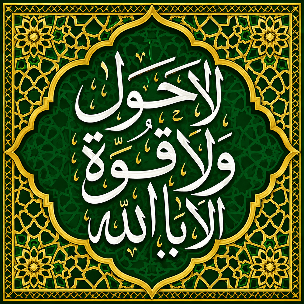 لوحة لا حول ولا قوة إلا بالله