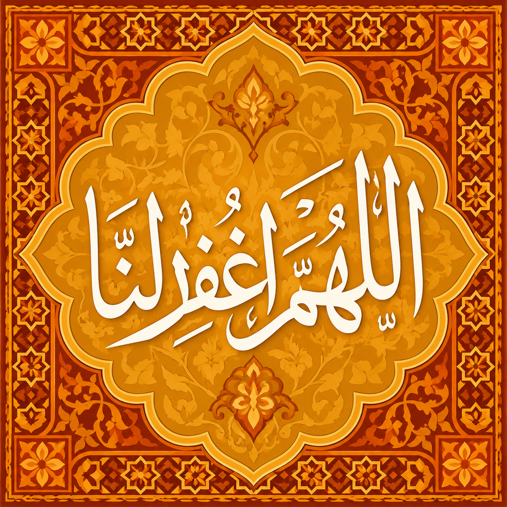 لوحة اللهم اغفر لنا