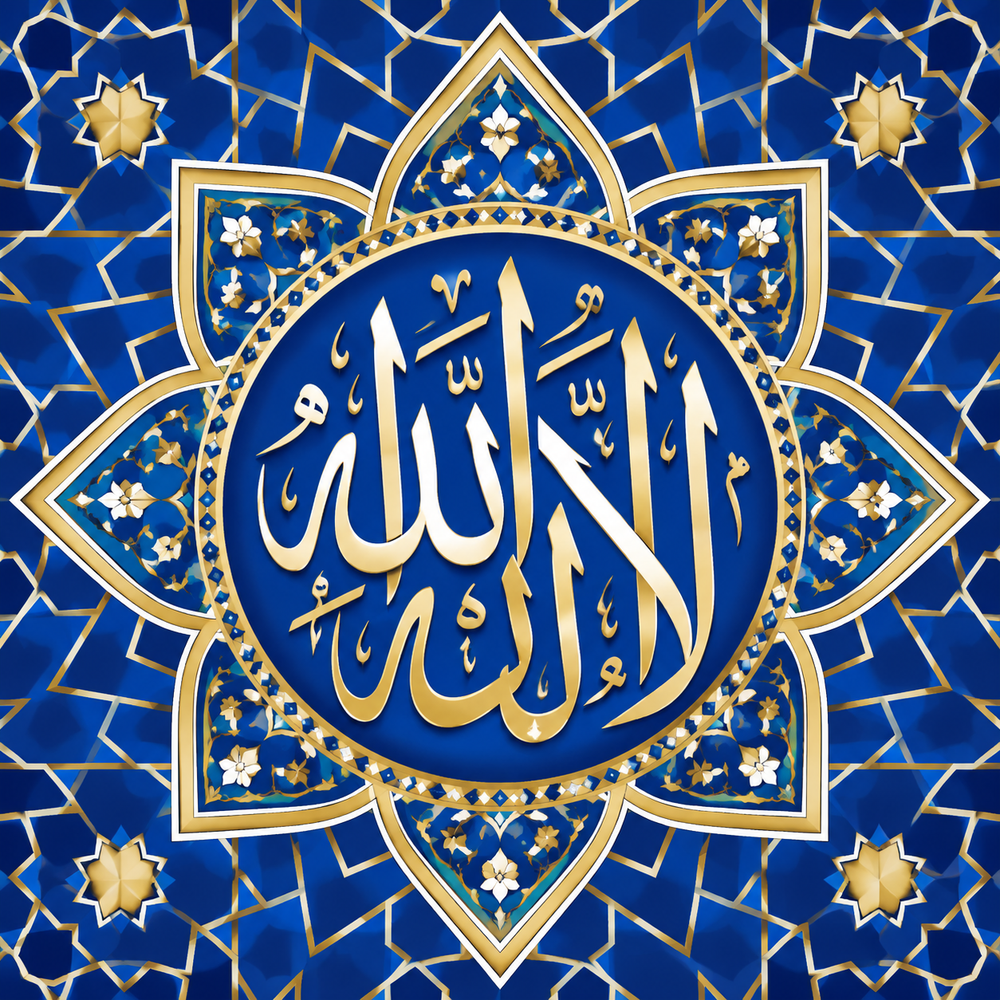 لوحة لا إله إلا الله